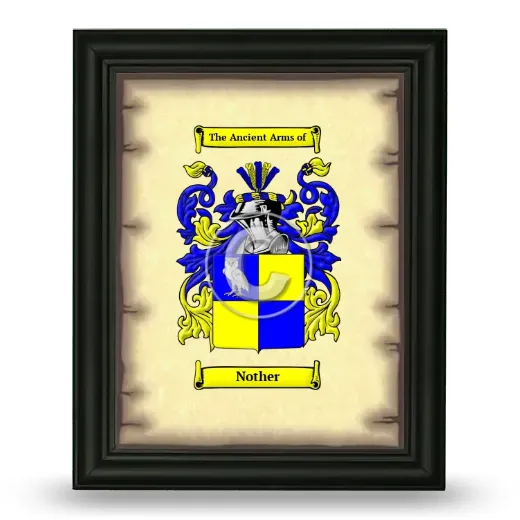 Nother Coat of Arms Framed - Black