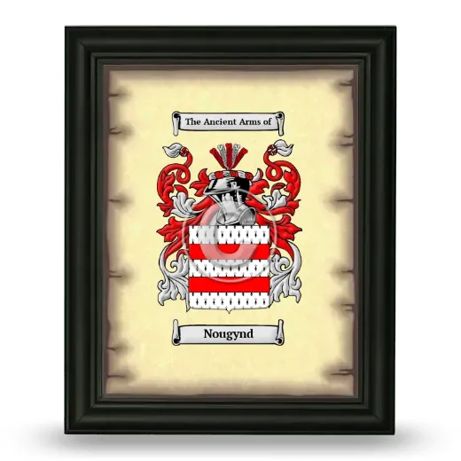 Nougynd Coat of Arms Framed - Black