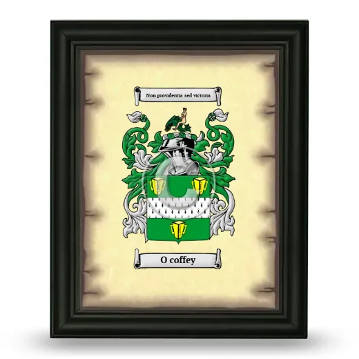O coffey Coat of Arms Framed - Black