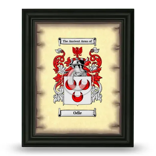 Odle Coat of Arms Framed - Black