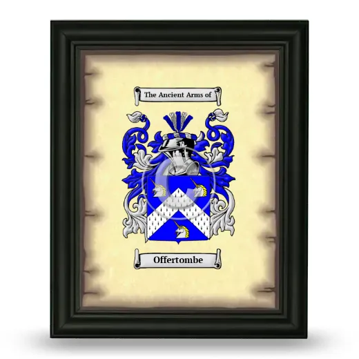 Offertombe Coat of Arms Framed - Black