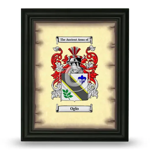 Oglo Coat of Arms Framed - Black