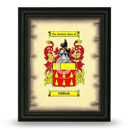 Oldfork Coat of Arms Framed - Black