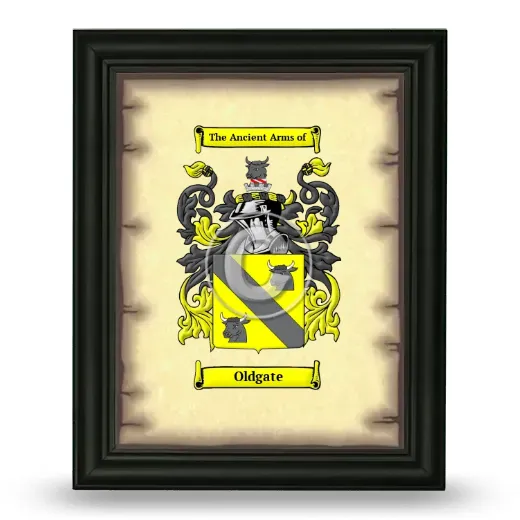 Oldgate Coat of Arms Framed - Black