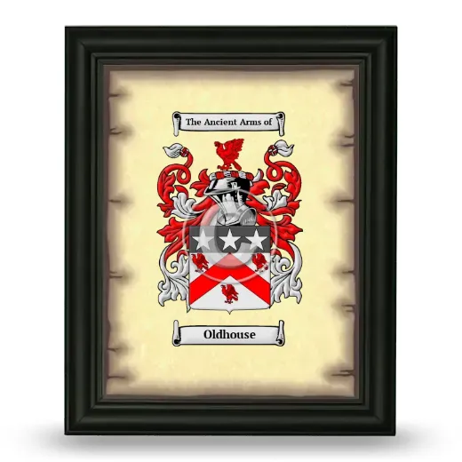 Oldhouse Coat of Arms Framed - Black