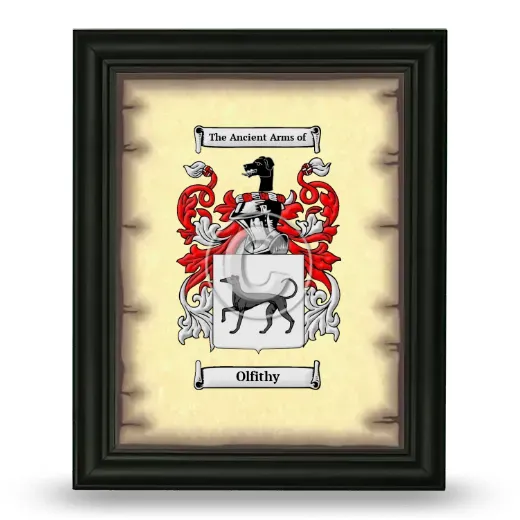 Olfithy Coat of Arms Framed - Black