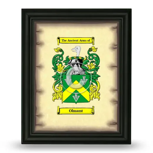 Olmant Coat of Arms Framed - Black