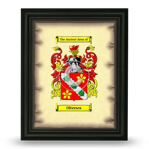 Oltersea Coat of Arms Framed - Black