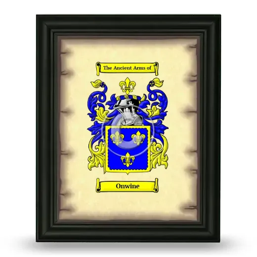 Onwine Coat of Arms Framed - Black