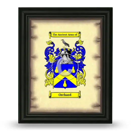 Orchard Coat of Arms Framed - Black