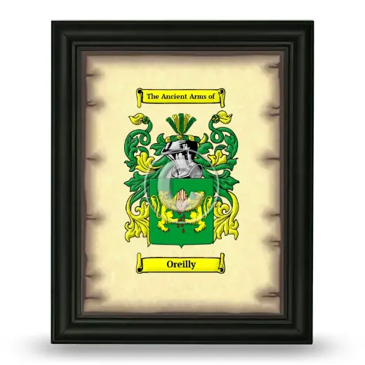 Oreilly Coat of Arms Framed - Black
