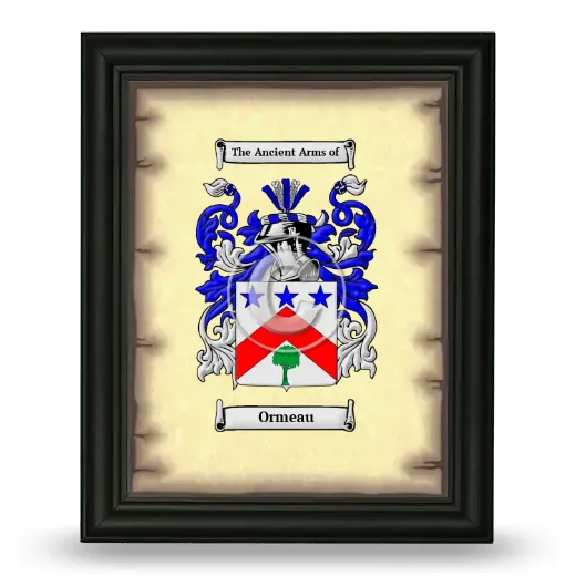Ormeau Coat of Arms Framed - Black