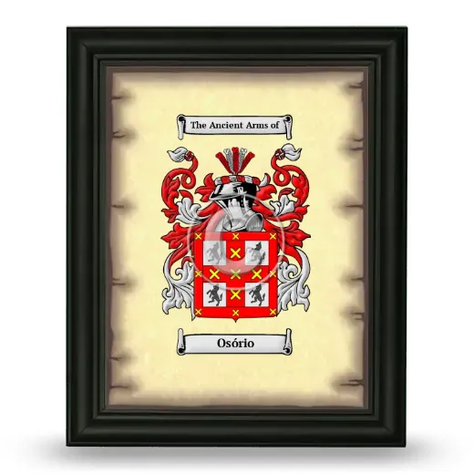 Osório Coat of Arms Framed - Black