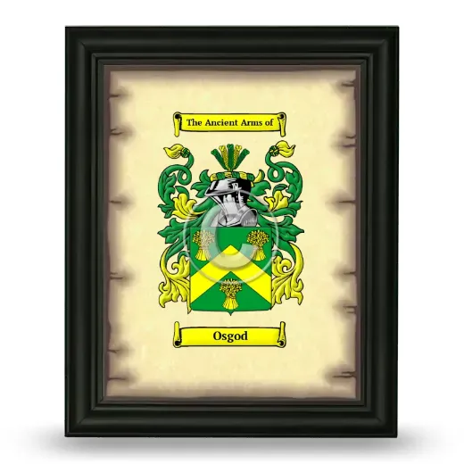 Osgod Coat of Arms Framed - Black