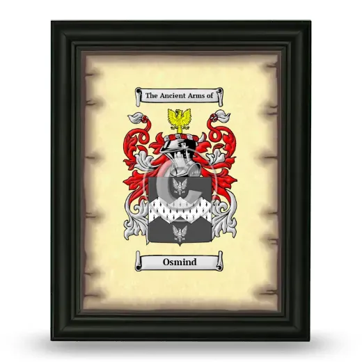 Osmind Coat of Arms Framed - Black