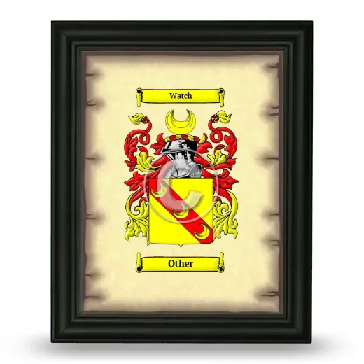 Other Coat of Arms Framed - Black