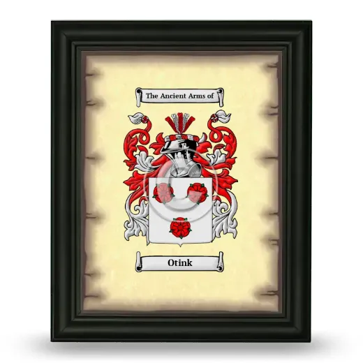 Otink Coat of Arms Framed - Black