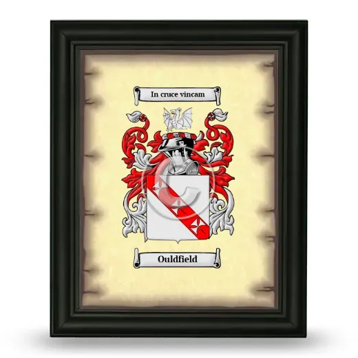 Ouldfield Coat of Arms Framed - Black