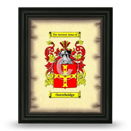 Outerbridge Coat of Arms Framed - Black