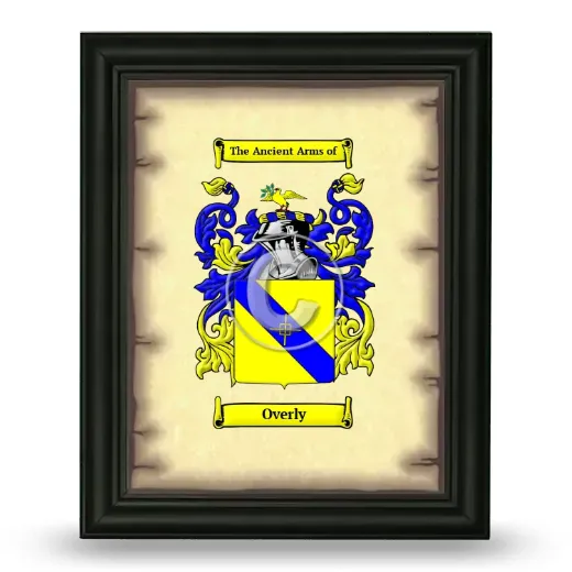 Overly Coat of Arms Framed - Black