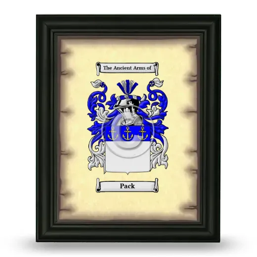 Pack Coat of Arms Framed - Black