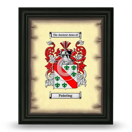 Painting Coat of Arms Framed - Black