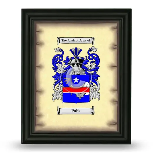Palis Coat of Arms Framed - Black