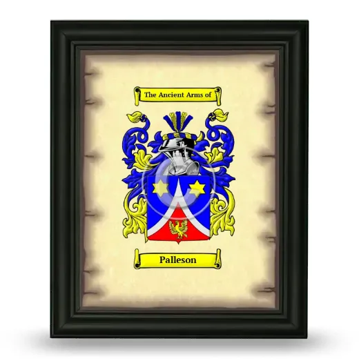 Palleson Coat of Arms Framed - Black