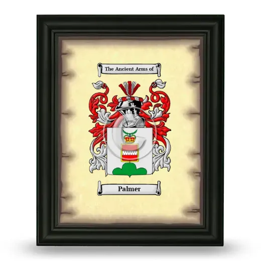 Palmer Coat of Arms Framed - Black