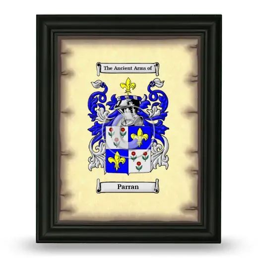 Parran Coat of Arms Framed - Black