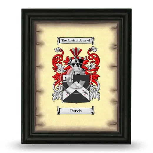 Parvis Coat of Arms Framed - Black