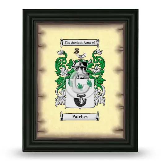 Patches Coat of Arms Framed - Black
