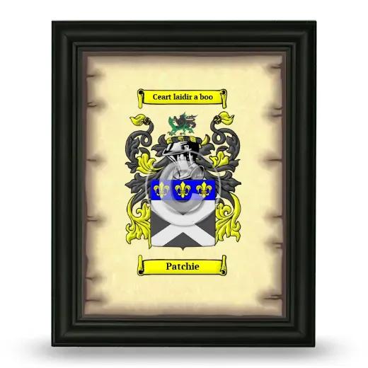 Patchie Coat of Arms Framed - Black