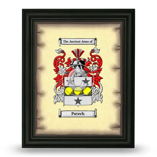 Patech Coat of Arms Framed - Black