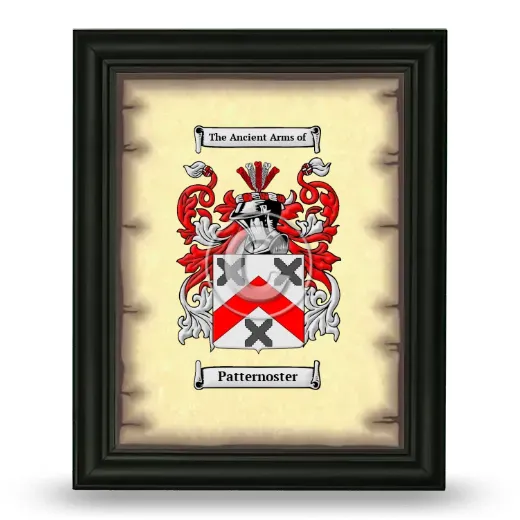 Patternoster Coat of Arms Framed - Black