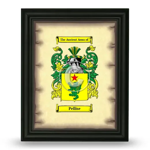 Pellise Coat of Arms Framed - Black