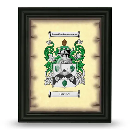 Perind Coat of Arms Framed - Black