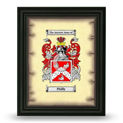 Philly Coat of Arms Framed - Black