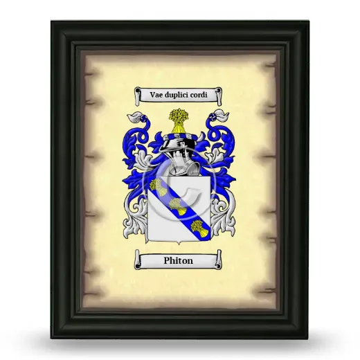 Phiton Coat of Arms Framed - Black