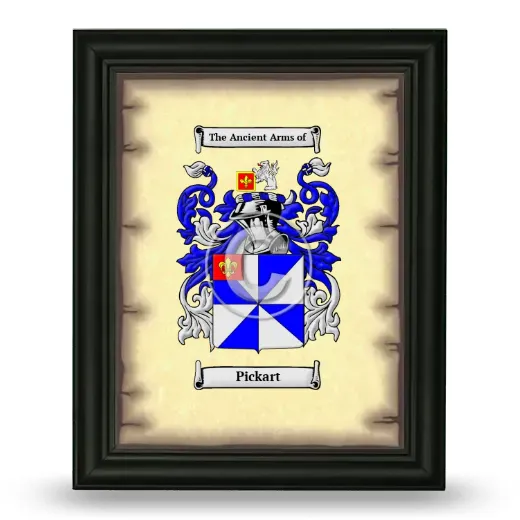 Pickart Coat of Arms Framed - Black