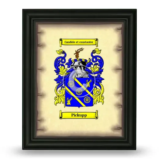 Pickupp Coat of Arms Framed - Black
