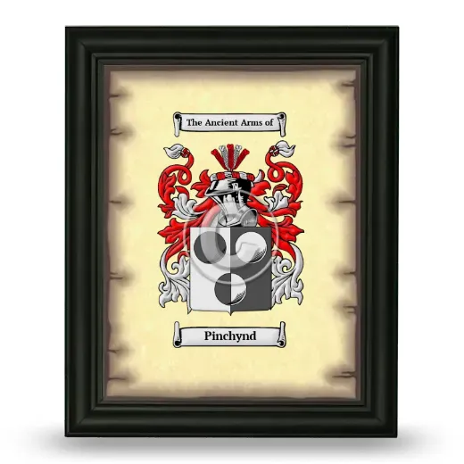 Pinchynd Coat of Arms Framed - Black