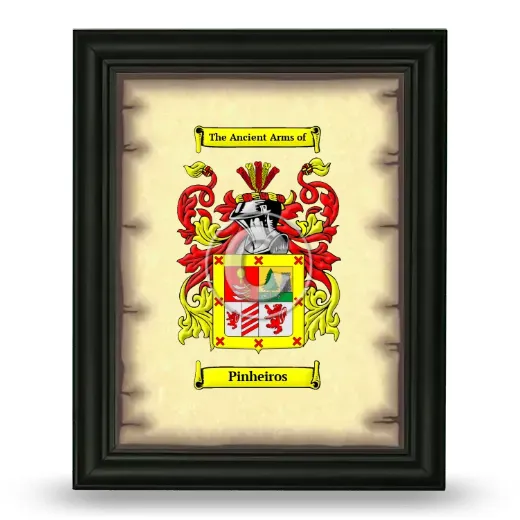 Pinheiros Coat of Arms Framed - Black
