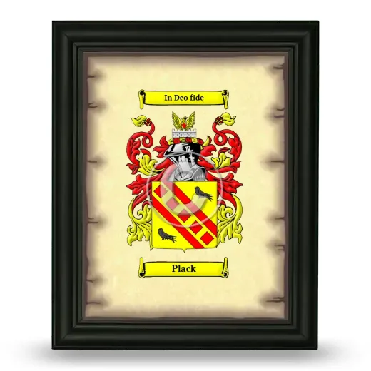 Plack Coat of Arms Framed - Black