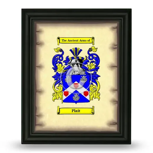 Plait Coat of Arms Framed - Black