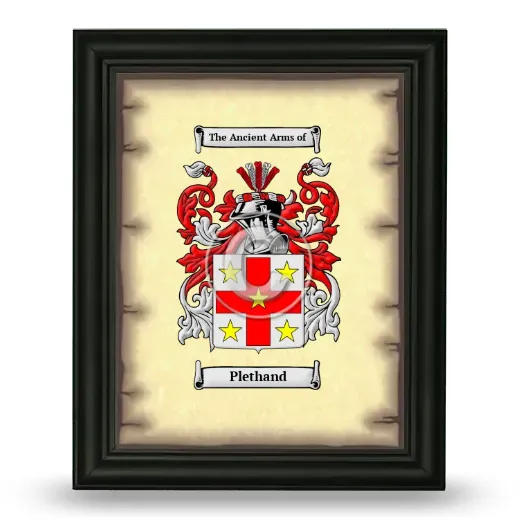Plethand Coat of Arms Framed - Black