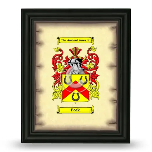 Pock Coat of Arms Framed - Black