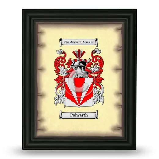 Polwarth Coat of Arms Framed - Black