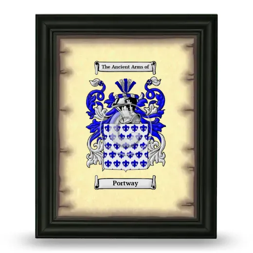 Portway Coat of Arms Framed - Black