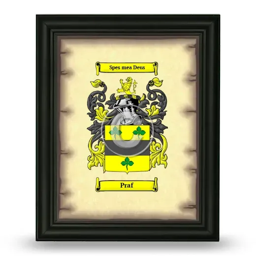 Praf Coat of Arms Framed - Black